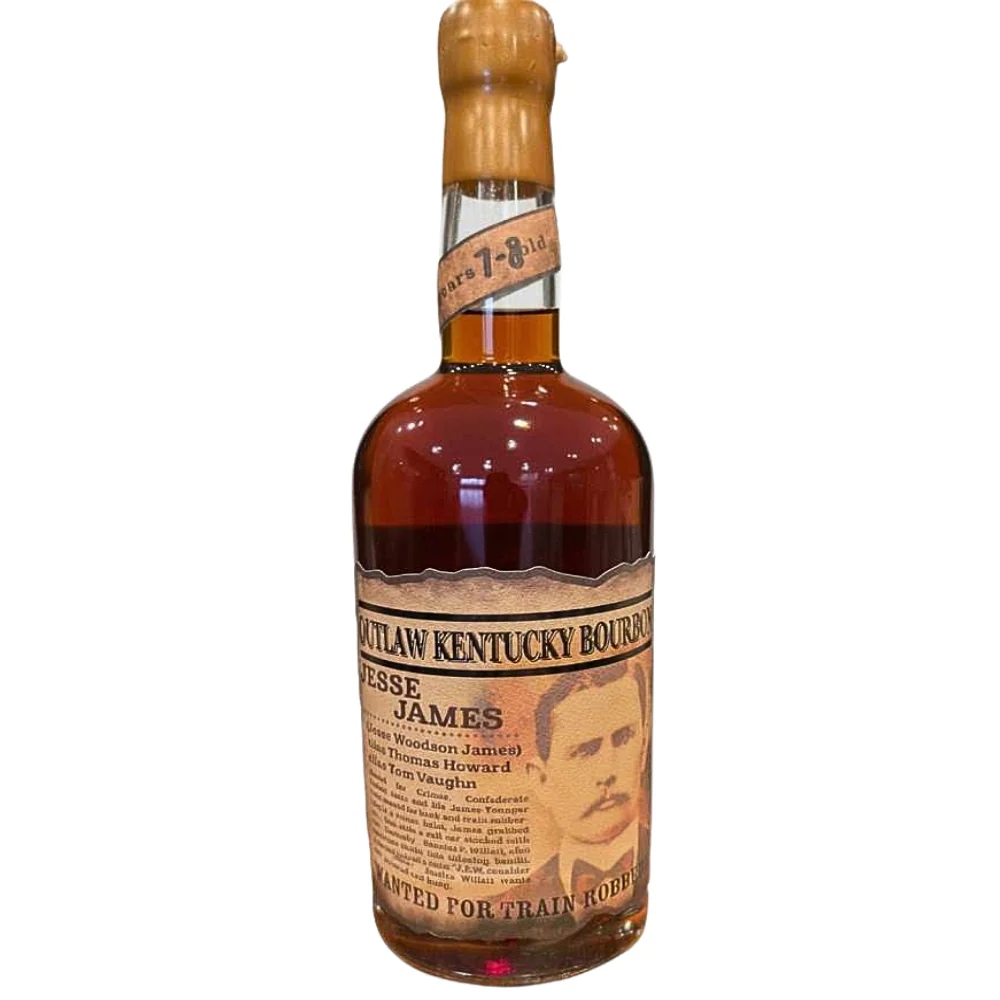Outlaw Kentucky Wheated Bourbon Jesse James 'Wanted For Train Robbery' Edition